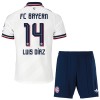 Ensemble Maillot FC Bayern Munich Luis Diaz 14 Exterieur 2026-27 Enfant